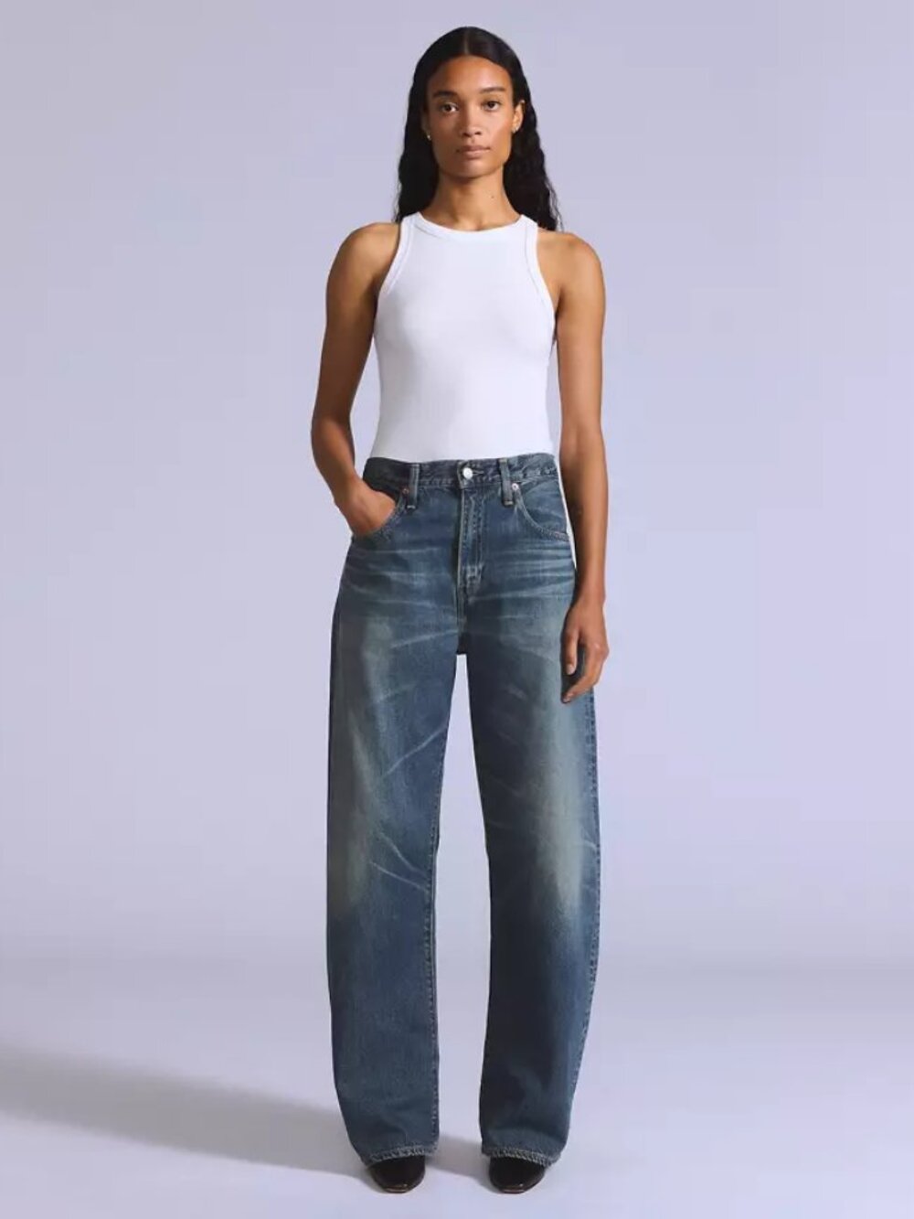 Levi's Blue Tab MIJ Drop Barrel Jeans in Galley 32x31